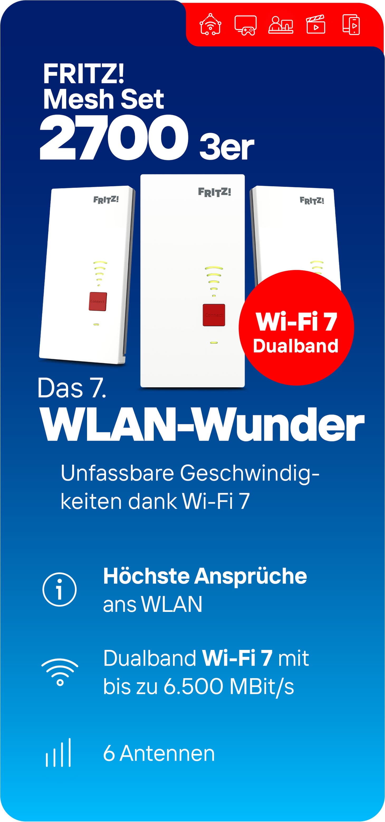 Vergleichtstabelle FRITZ!Mesh Set 3er-Set