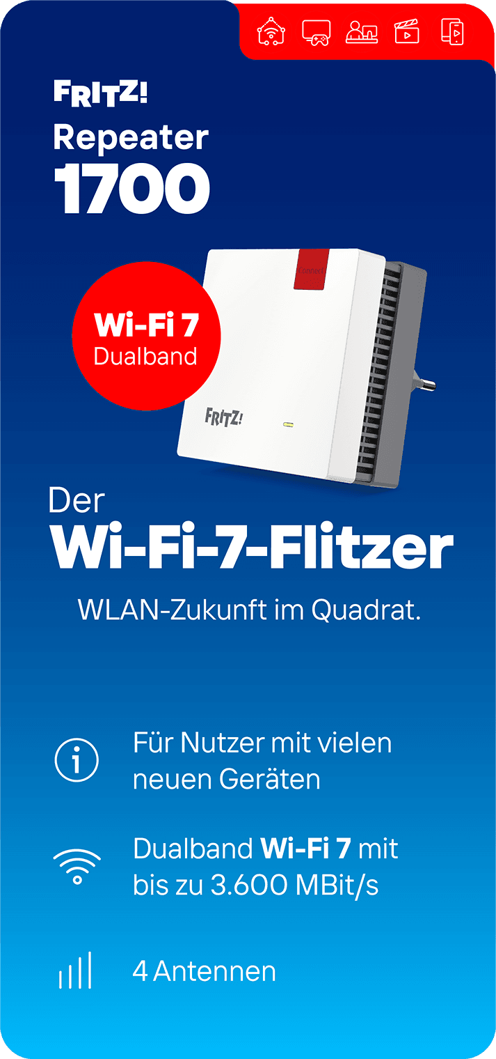 Vergleich FRITZ!Repeater 1700