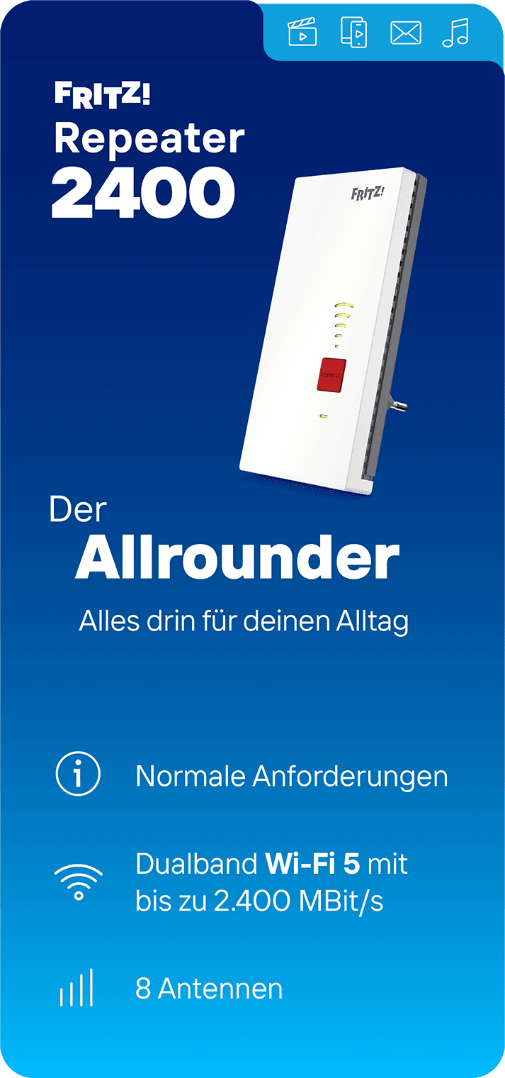 Vergleich FRITZ!Repeater 2400