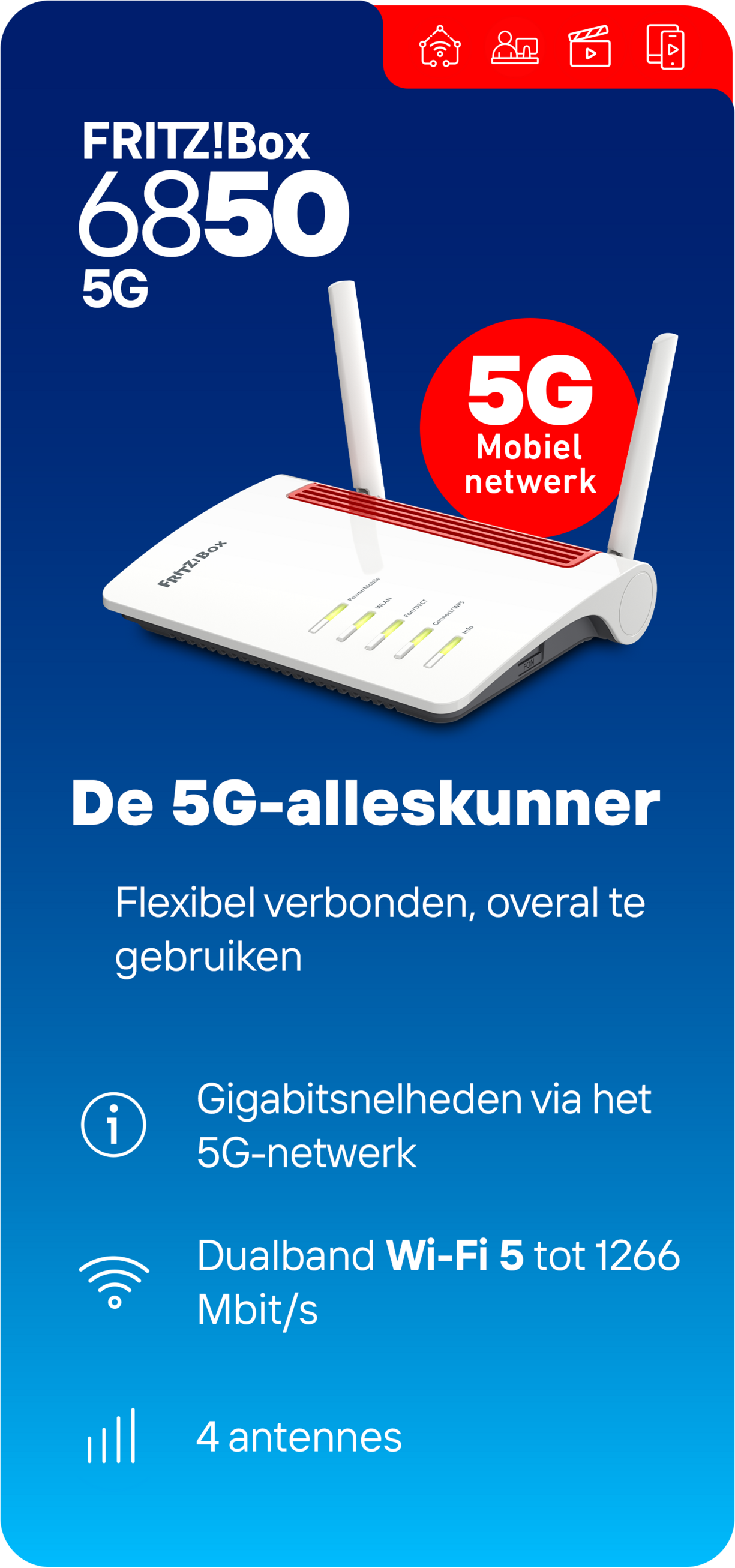 Link naar FRITZ!Box 6850 5G