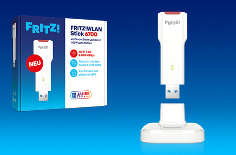 Zur Produktankündigung FRITZ!WLAN Stick 6700