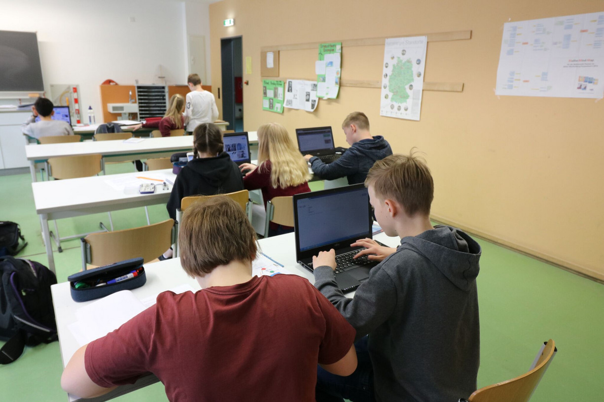 Schüler der Fleesenseeschule